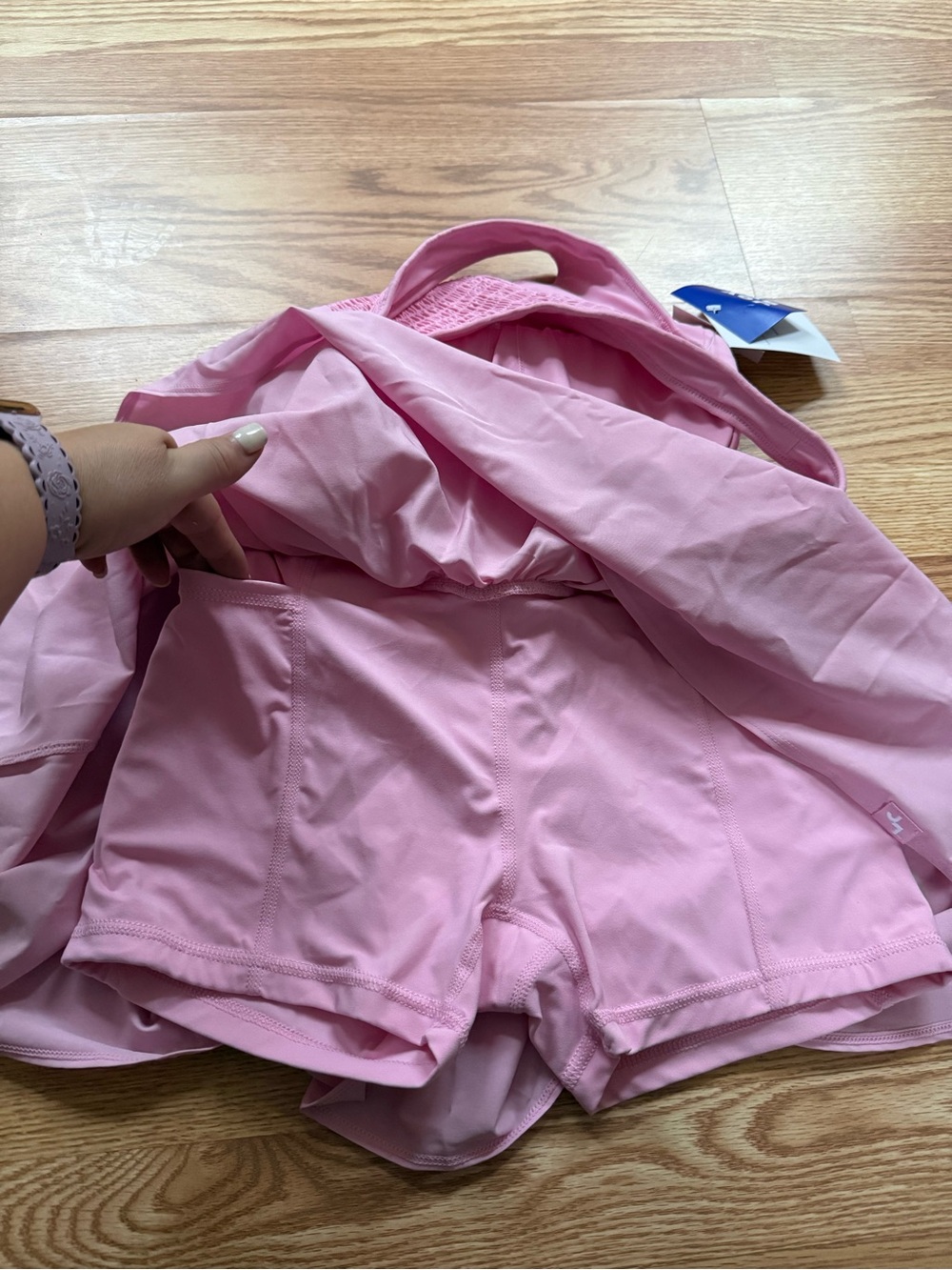 JoyLab Pink Smocked Mini Dress - Picture 4 of 7